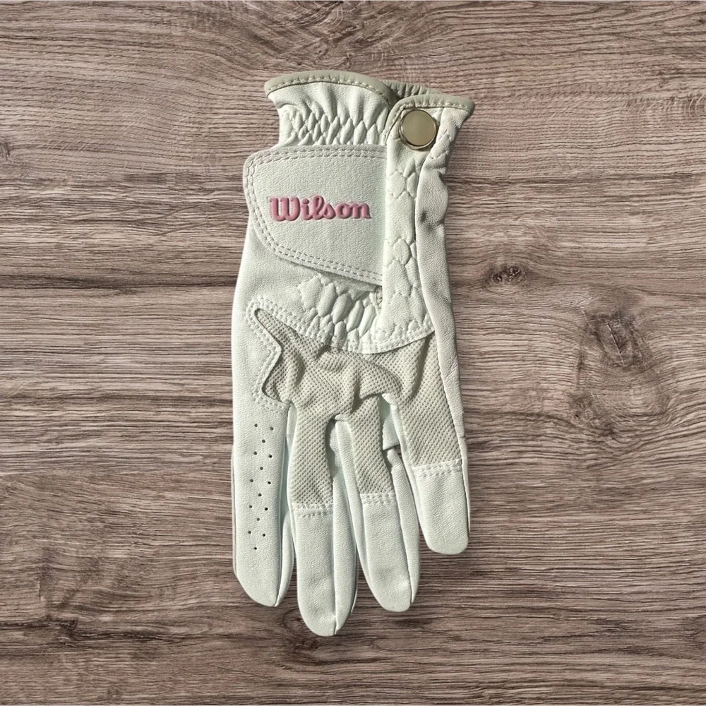 Wilson Women's Advantage Leather White Golf Glove Ladies Left Hand Size Small - Picture 4 of 5